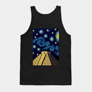 Starry Night Chichen Itza Tank Top